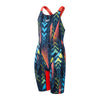 Speedo Girls Fastskin Junior Endurance+ Max Openback Kneeskin-Teal/Blue/Red