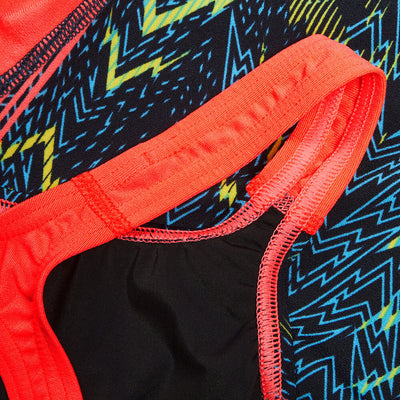 Speedo Girls Fastskin Junior Endurance+ Max Openback Kneeskin-Teal/Blue/Red