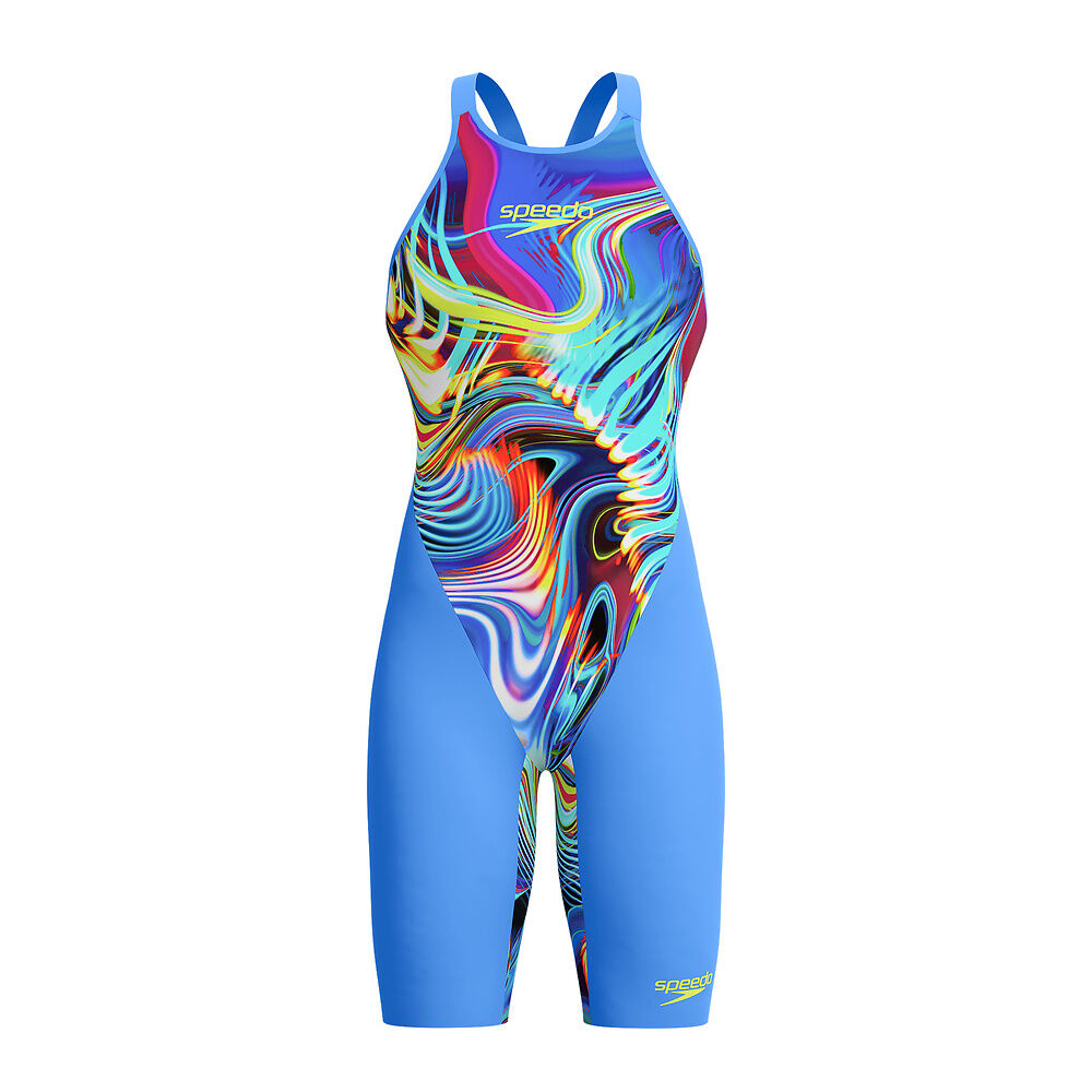 Speedo Womens Fastskin LZR Pure Valor 2.0 Openback -Molten Blur Cobalt