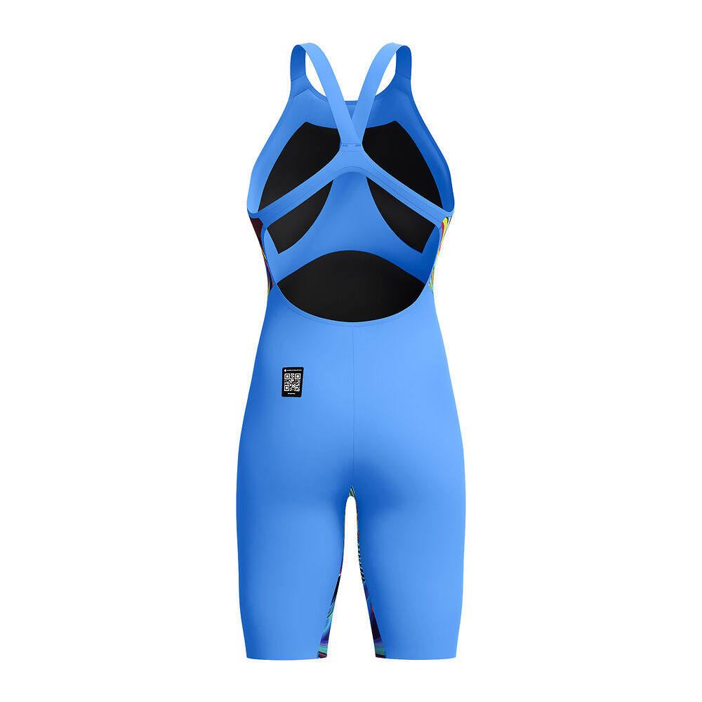 Speedo Womens Fastskin LZR Pure Valor 2.0 Openback -Molten Blur Cobalt