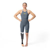 Speedo Womens Fastskin LZR Pure Valor 2.0 Openback  - Grey Blue