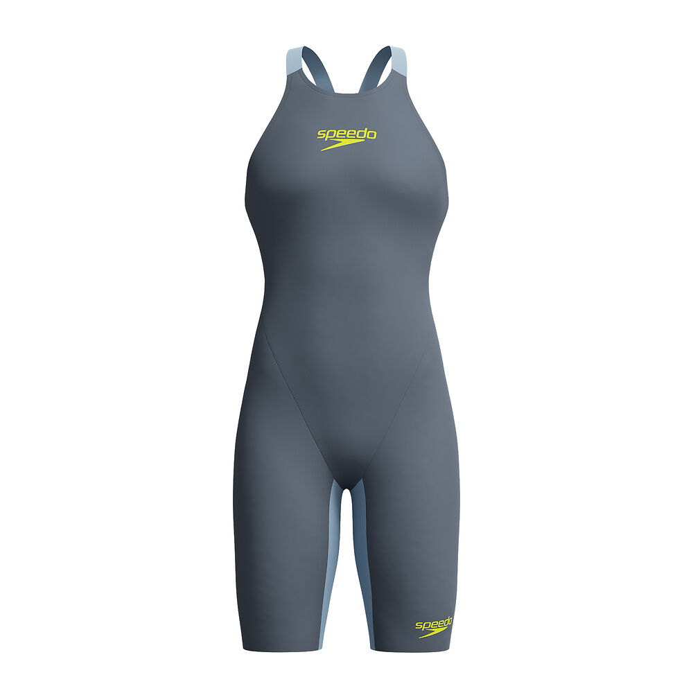Speedo Womens Fastskin LZR Pure Valor 2.0 Openback  - Grey Blue