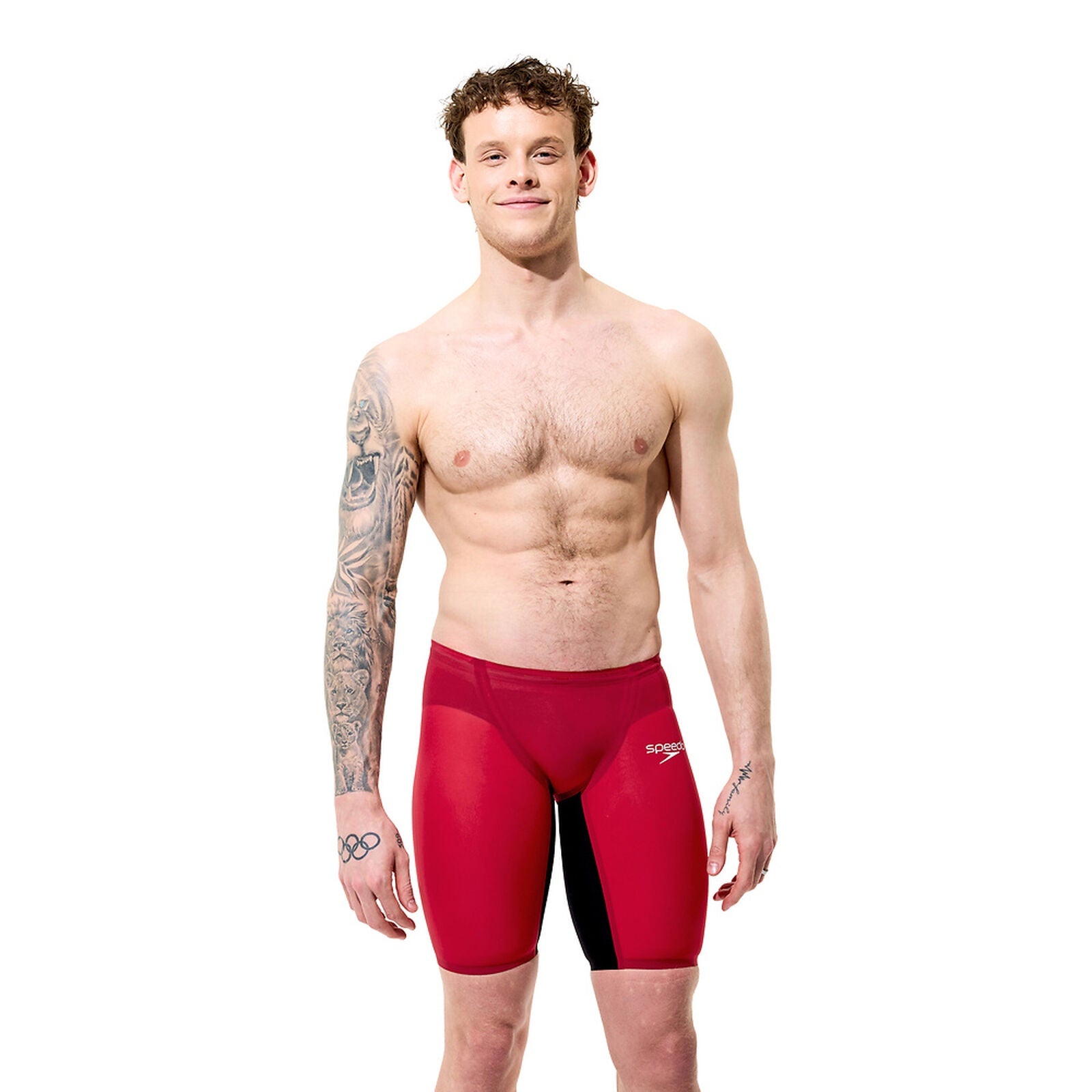 Speedo Mens Fastskin LZR Pure Valor Jammer 2.0 - Regal Red/Black