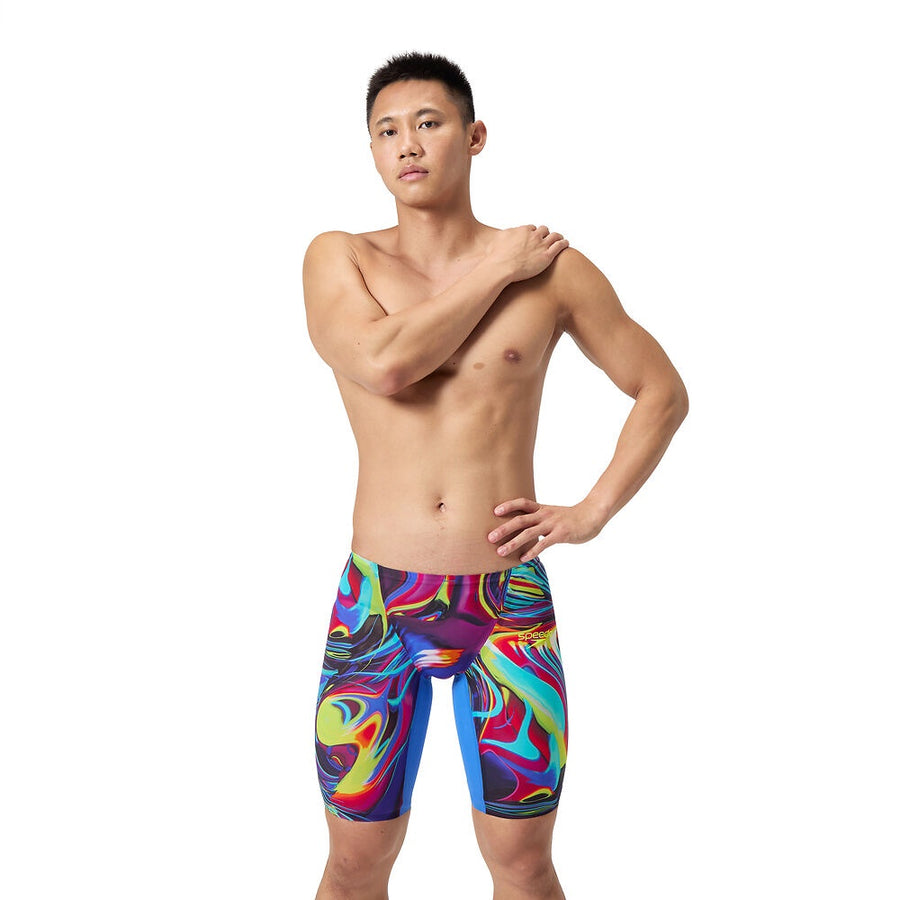 Speedo Mens Fastskin LZR Pure Valor Jammer 2.0 - Molten  Blur Cobalt