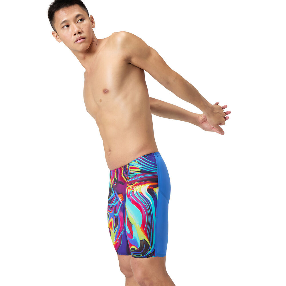 Speedo Mens Fastskin LZR Pure Valor Jammer 2.0 - Molten  Blur Cobalt