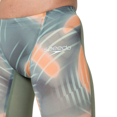 Speedo Mens Fastskin LZR Pure Valor Jammer 2.0 - Country Green/Nectarine