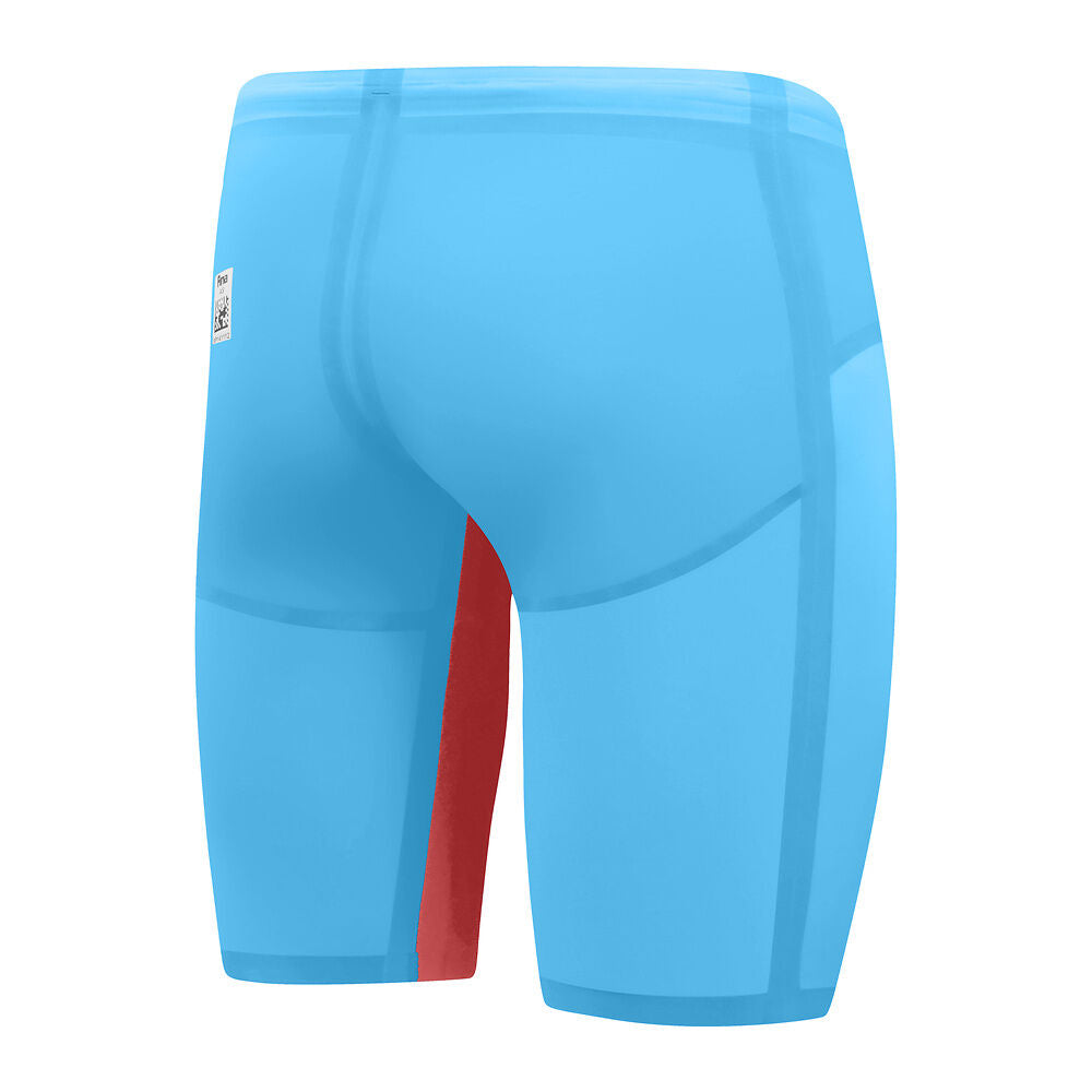 Speedo Mens Fastskin LZR Pure Valor Jammer 2.0 - Picton Blue/Flame Red