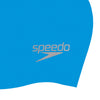 Speedo Plain Moulded Silicone Cap - Blue