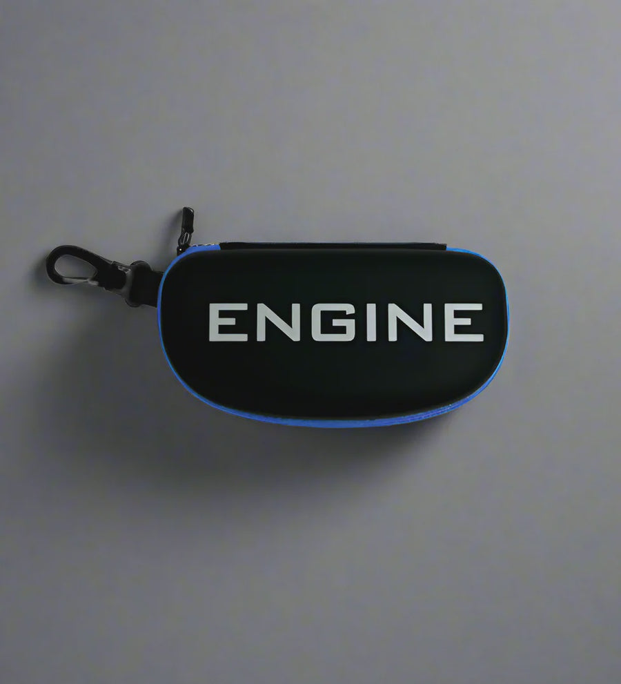 Engine Hard Shell Goggle Case - Blue