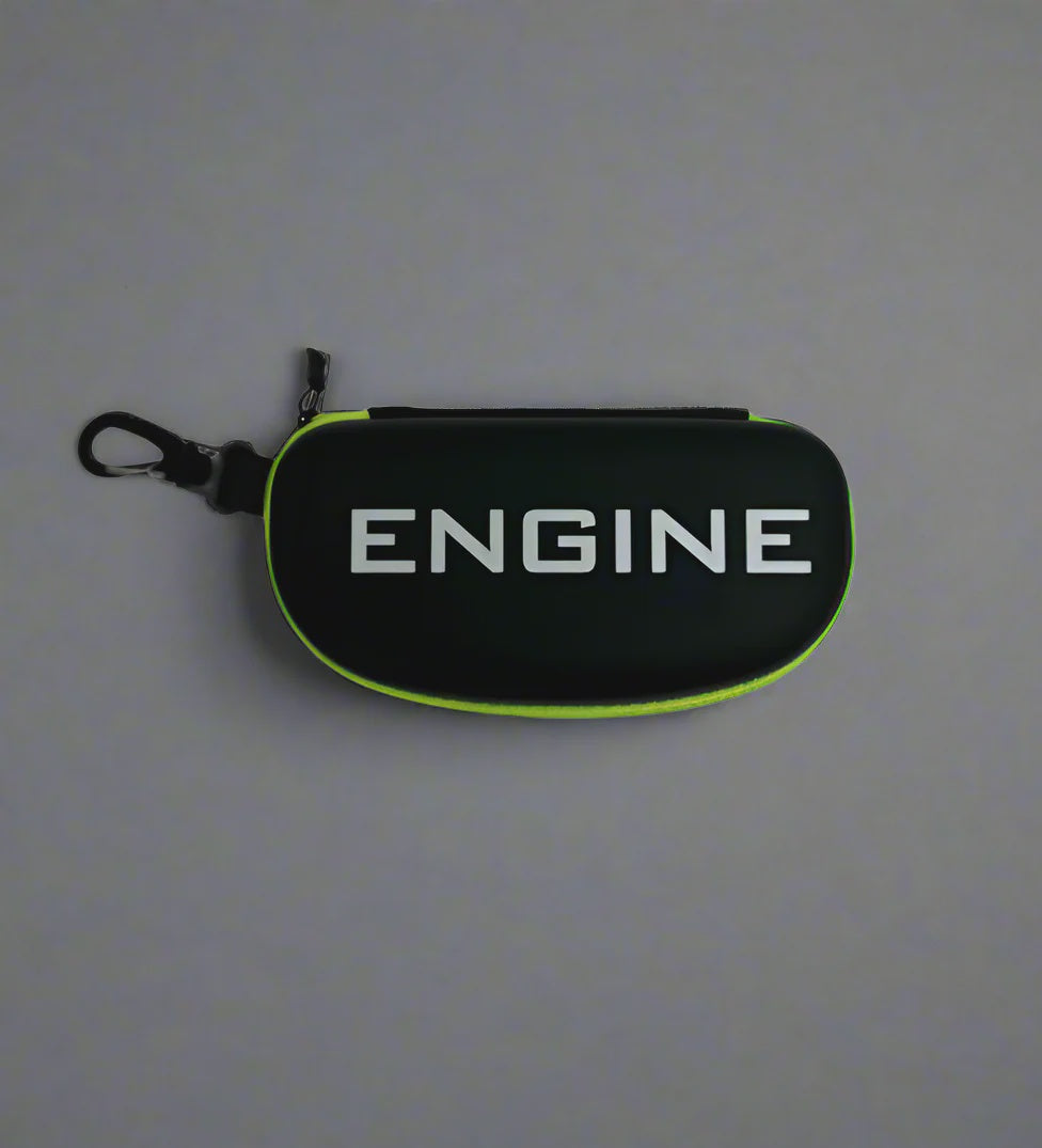 Engine Hard Shell goggle Case - Green