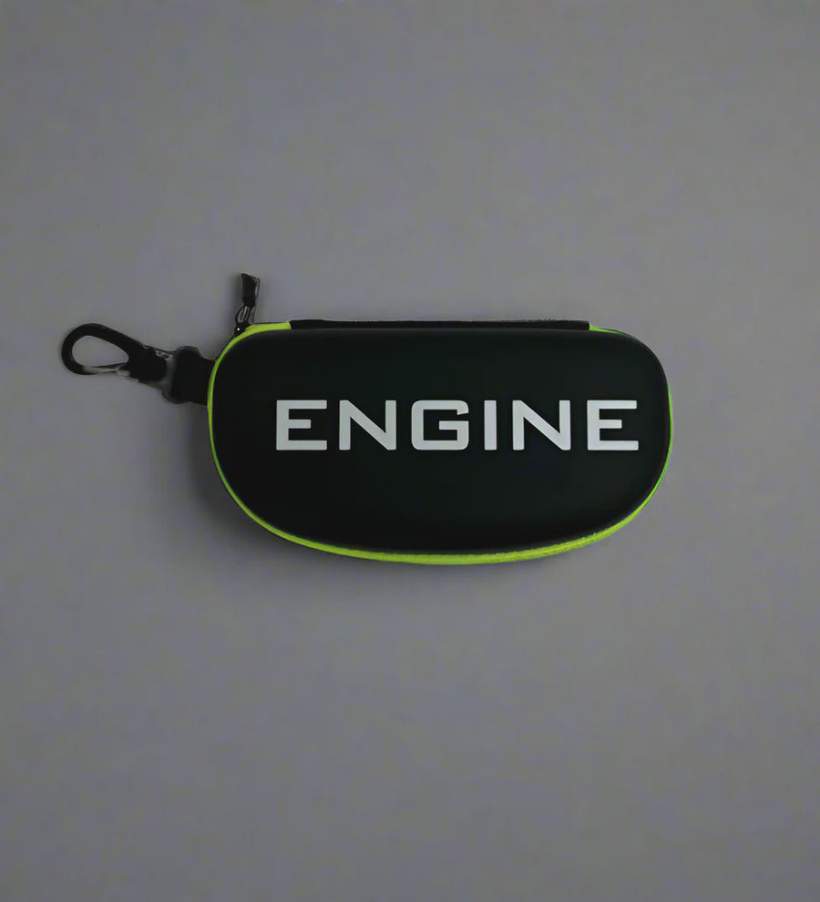 Engine Hard Shell goggle Case - Green