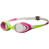 Arena Junior Spider Goggles - Lime Fuchsia Clear