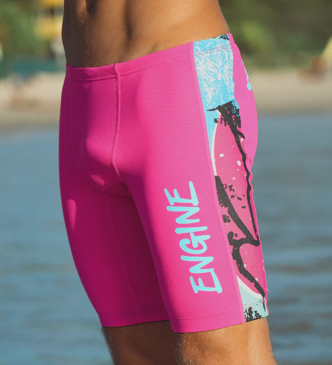 Engine Boys Spliced Poly Jammer - Spindrift Pink