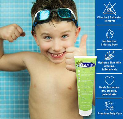 Tri Swim KIDS Chlorine Removal Body Wash - Zen Lime/Mango 251ml