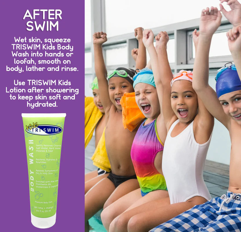 Tri Swim KIDS Chlorine Removal Body Wash - Zen Lime/Mango 251ml