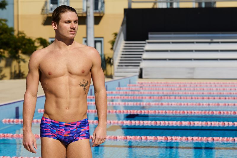 Funky Trunks Men's Classic Trunks - Warped Waves