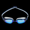 Aquasphere Fastlane Mirror Titanium Lens - Blue