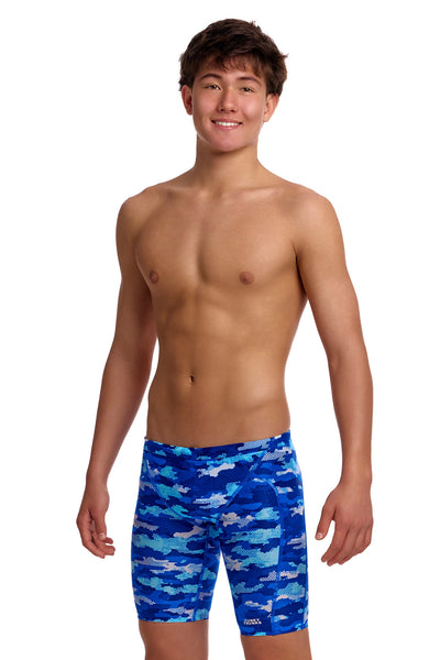 Funky Trunks Boys Training Jammers - Clean Marine