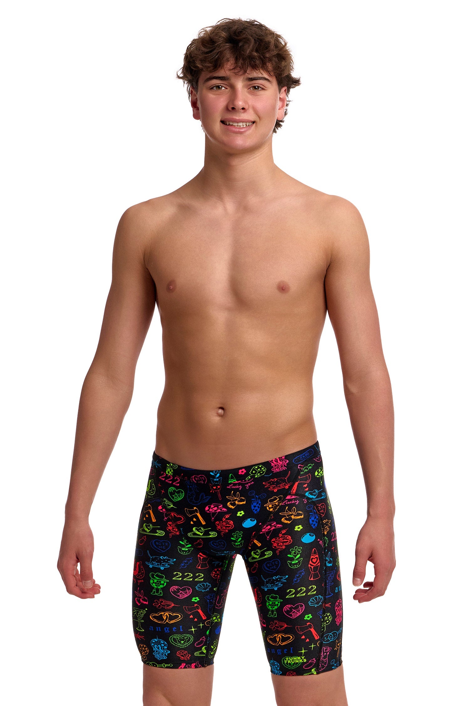 Funky Trunks Boys Training Jammers - Doodles