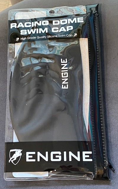 Engine Racing Dome Swim Cap - Black