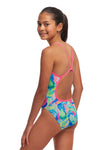 Funkita Girls Single Strap One Piece - Olive Oily