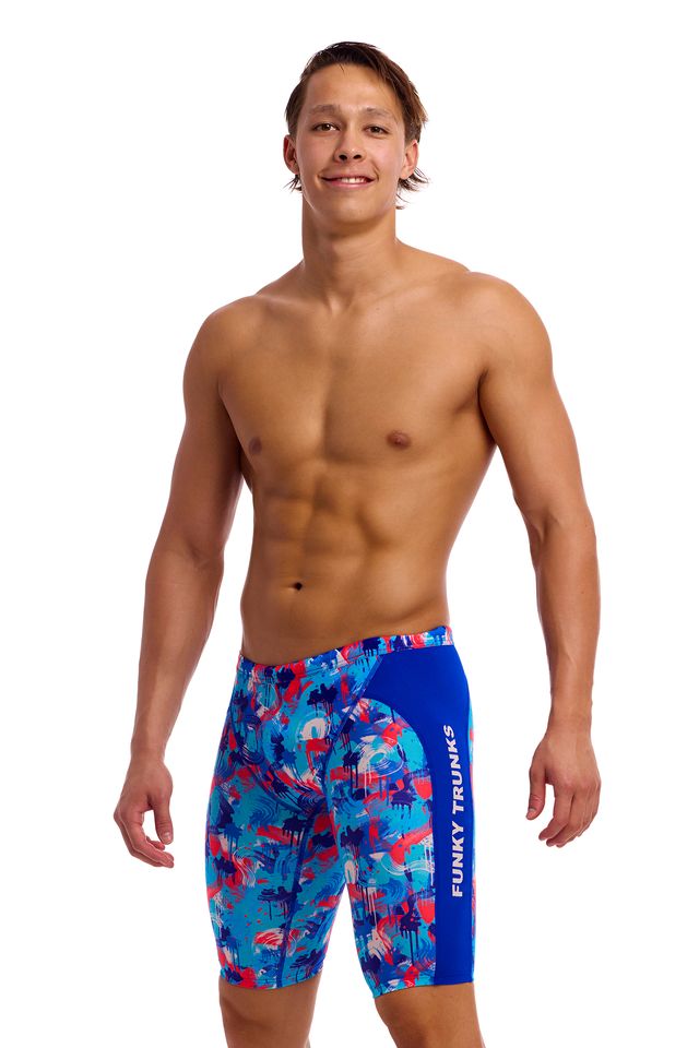 Funky Trunks Mens Training Jammers - Messy Messy Messy
