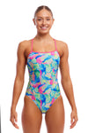 Funkita Ladies Single Strap One Piece -  Olive Oily