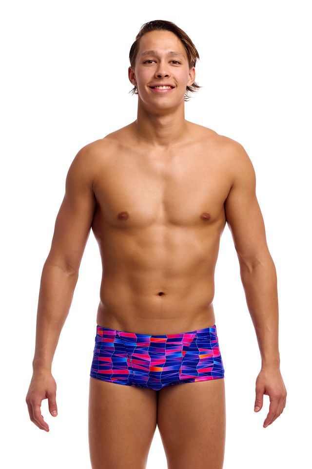 Funky Trunks Men's Classic Trunks - Warped Waves