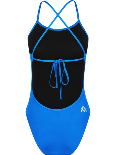 Amanzi Girls Tie Back One Piece-Azure