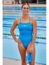 Amanzi Girls Tie Back One Piece-Azure