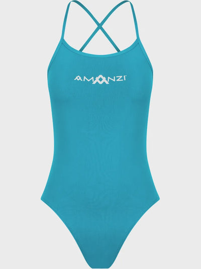 Amanzi Girls Tie Back One Piece - Calypso