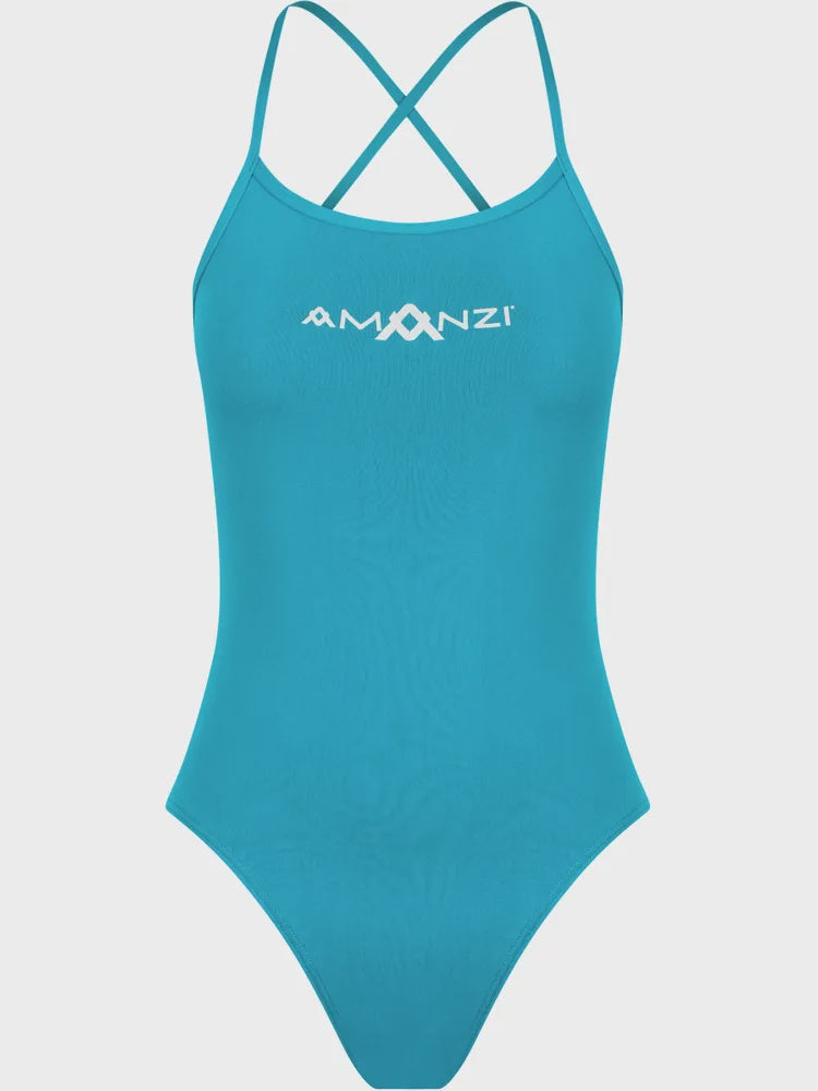 Amanzi Girls Tie Back One Piece - Calypso