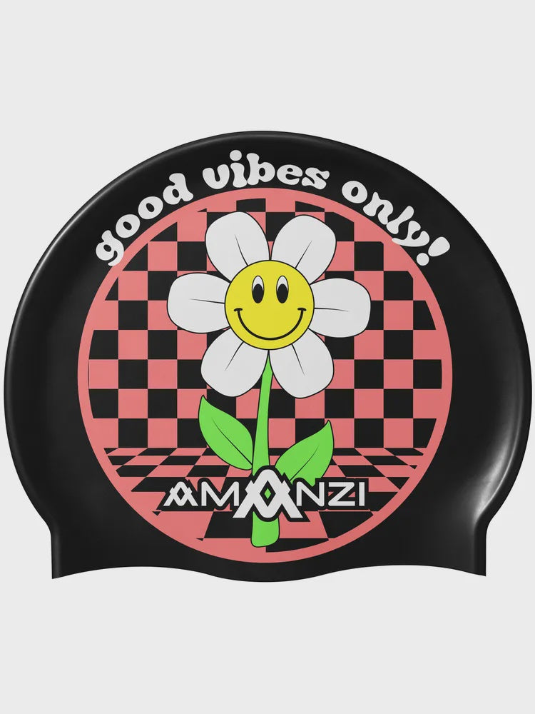 Amanzi Good Vibes Only Swim Cap