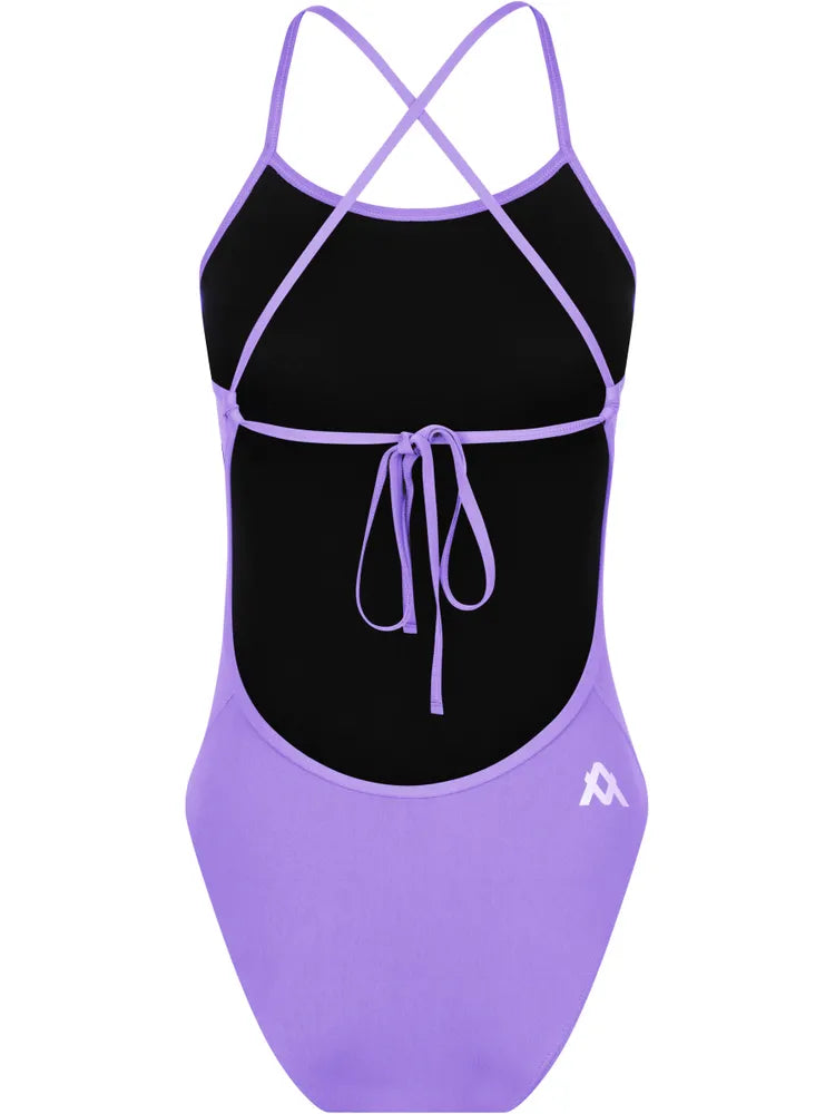 Amanzi Womens Tie Back One Piece - Iris