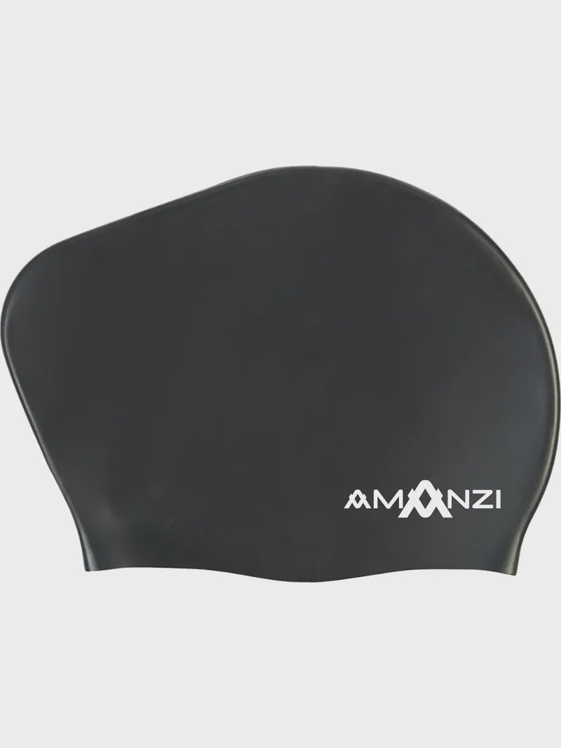 Amanzi LONG HAIR Swim Cap - Jet
