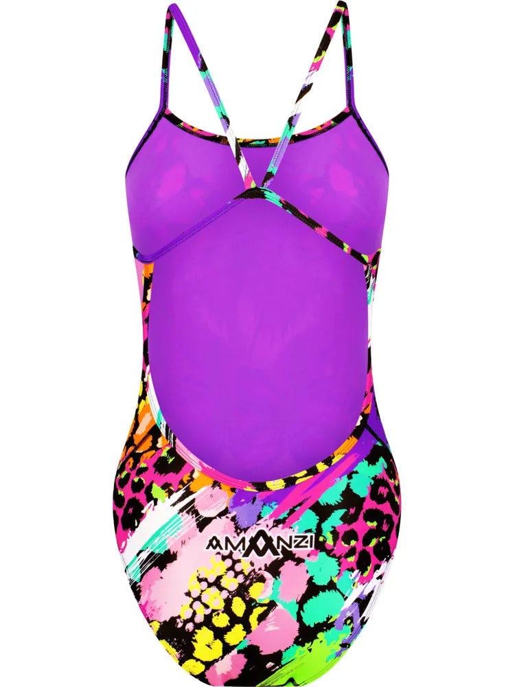 Amanzi Girls Proback One Piece-Neon Jungle
