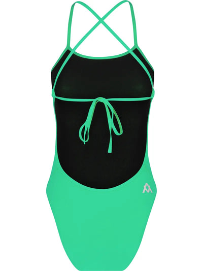 Amanzi Girls Tie Back One Piece-Peppermint