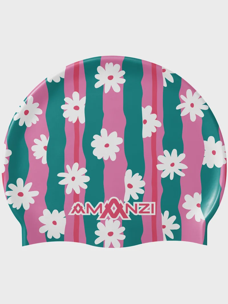 amanzi Swim Cap - Daisy wave