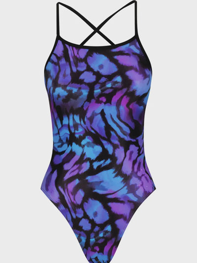 Amanzi Girls Tie Back One Piece - Hazey