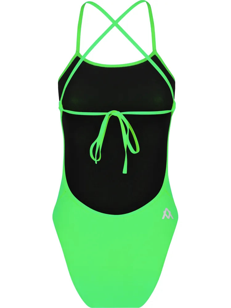 Amanzi Girls Tie Back One Piece-Zesty