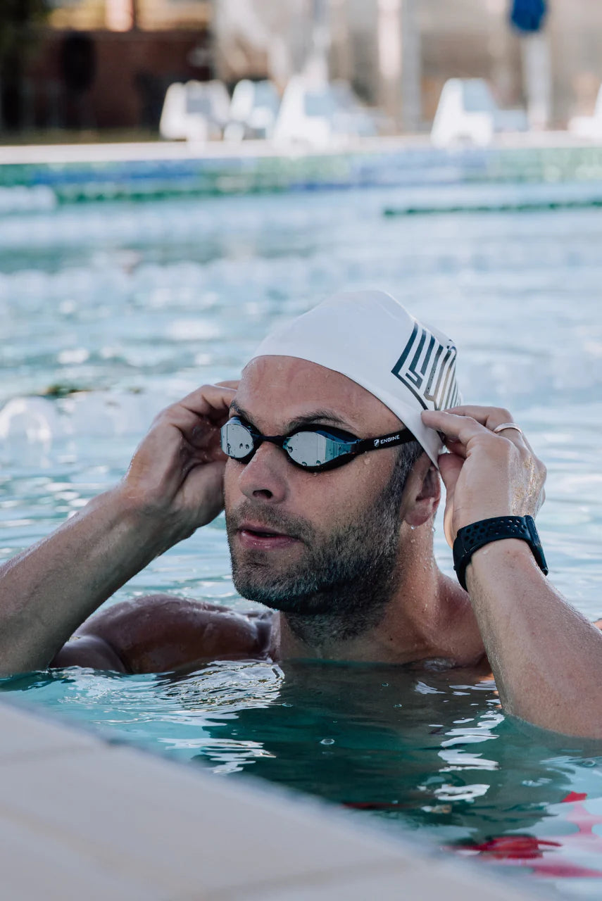 Engine Bullet Goggles - Silver Black