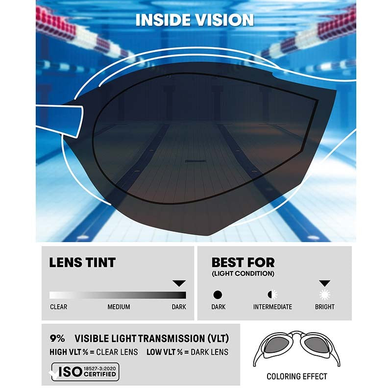 Arena Cobra Ultra SWIPE Mirror Goggles (Outdoors) - Gold Red