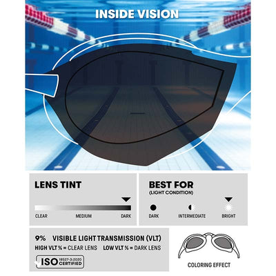 Arena Cobra Ultra SWIPE Mirror Goggles (Outdoors) - Gold Red