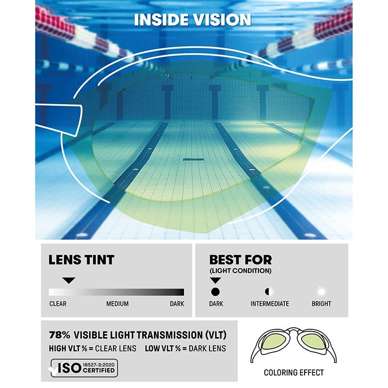 Arena Cobra Ultra SWIPE Mirror Goggles (Indoors) - Yellow Copper White