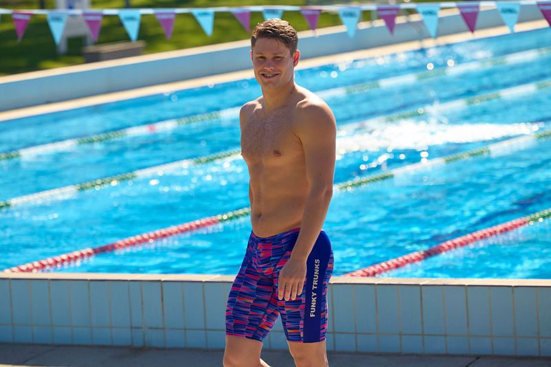 Funky Trunks Men's Training Jammers - Warped Waves