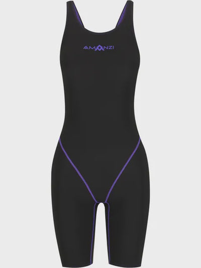 Amanzi  Girls Accerer8 RIZE Racing Kneeskin - Jet/Jewel