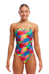 Funkita Ladies Diamond Back One Piece - Stroked