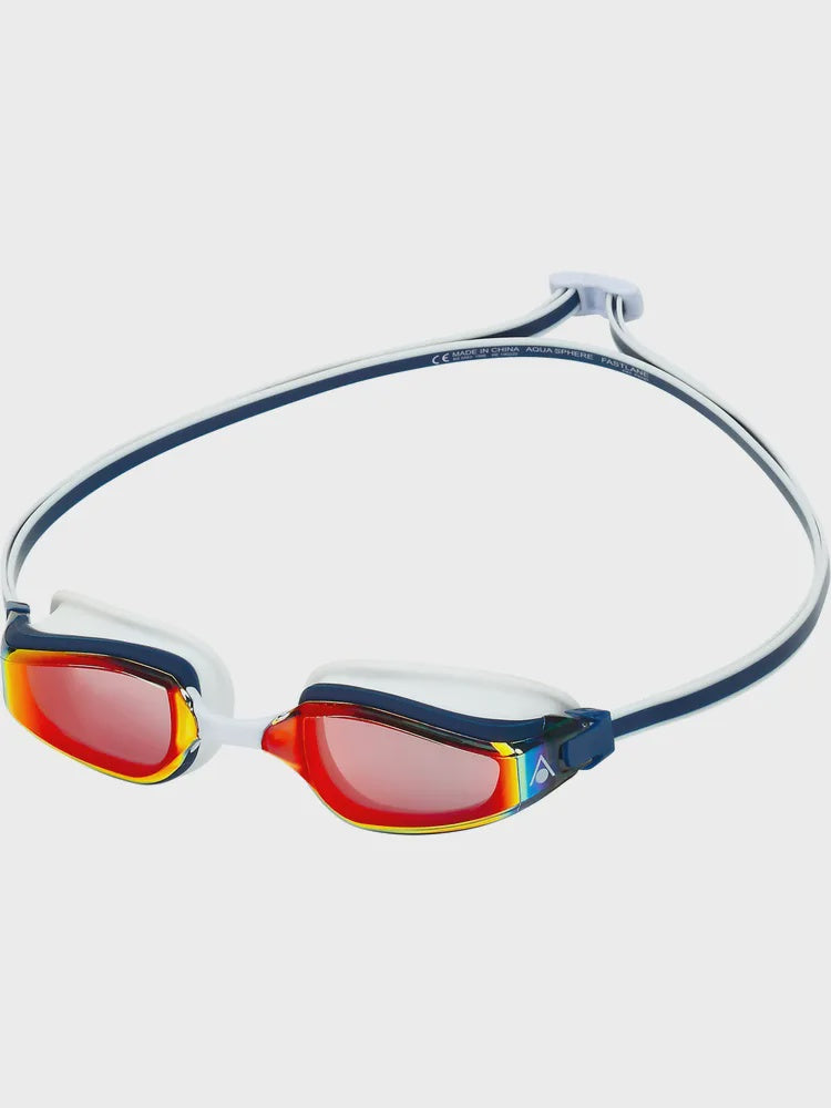 Aquasphere Fastlane Mirror Titanium Lens - Red