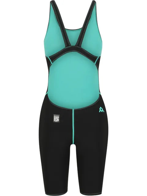 Amanzi Womens Accerer8 RIZE Racing Kneeskin  - Jet/Spearmint