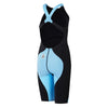 Speedo Girls Junior Fastskin LZR Ignite Kneeskin Open Back - Black/ Blue